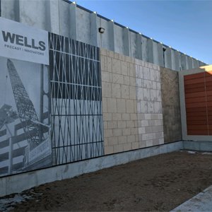 Photo of the Wells screen wall