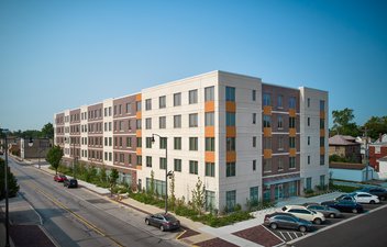 exterior of fifth avenue apartments