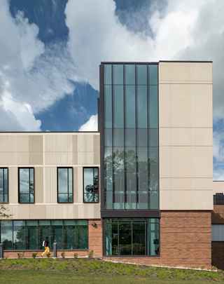 exterior vertical of kahlert foundation complex