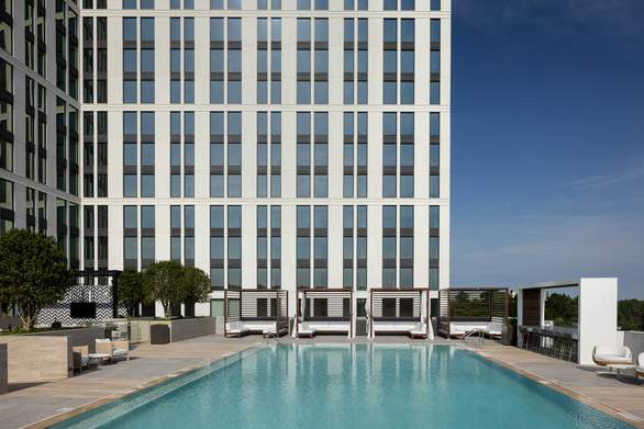 pool and patio of maeve