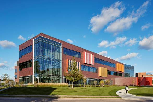 exterior of augsburg university