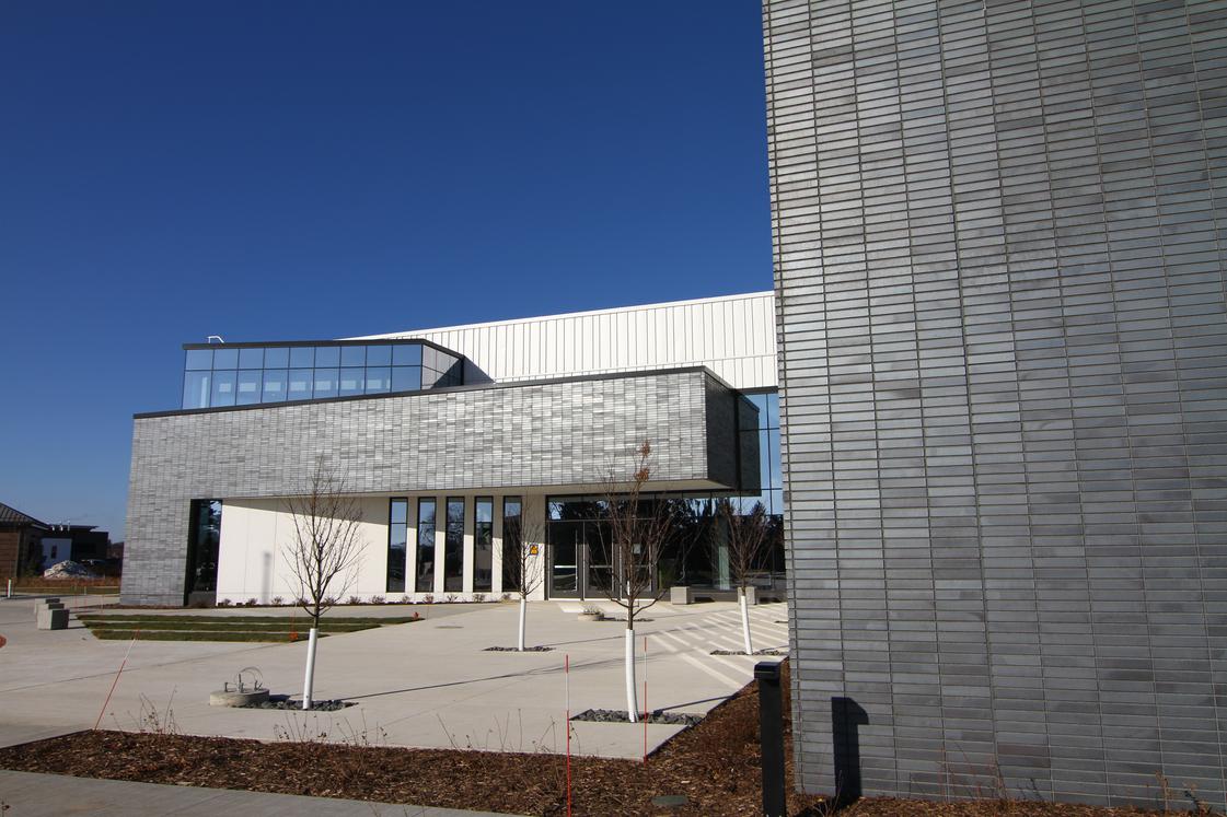 Close up view of side of Austin Community Recreation Center