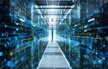 inside of a data center