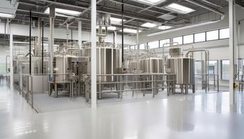 interior of a clean food processing facility