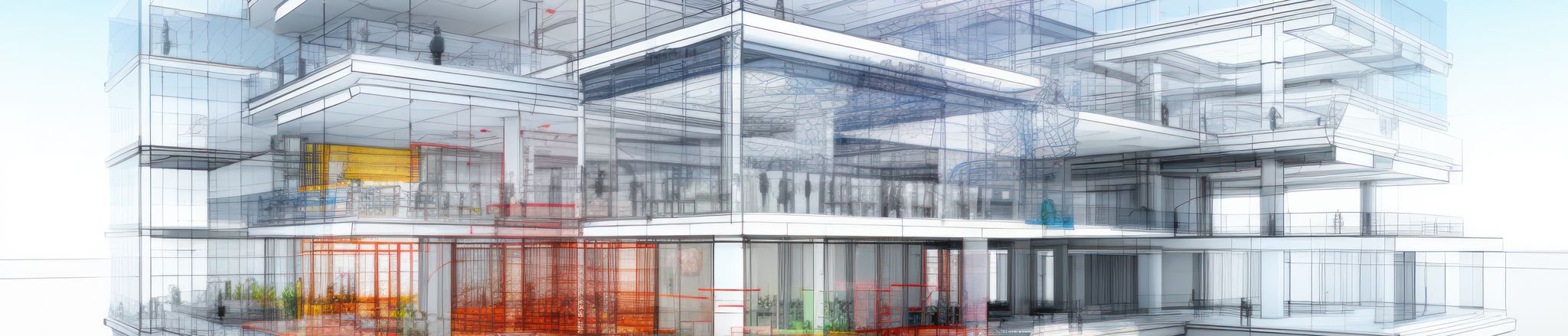 rendering of building being designed