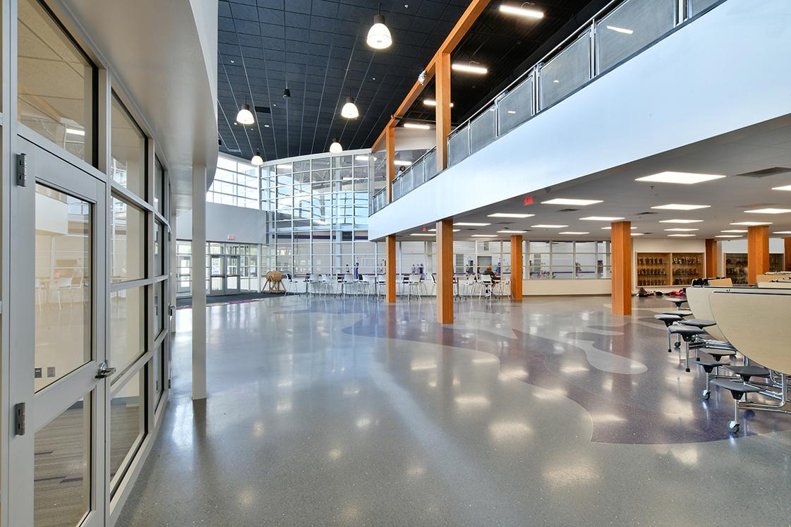 Indoor view of Ashland High School