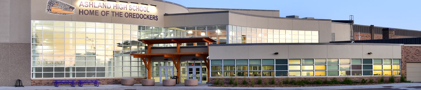 Wide view of Ashland High School