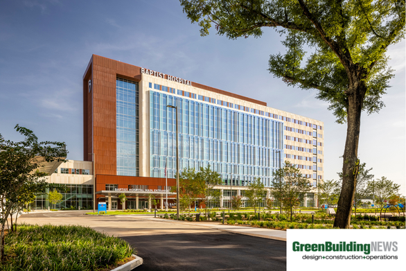 screenshot of article - How Prefabrication Enhanced Sustainability and Resilience at Baptist Hospital