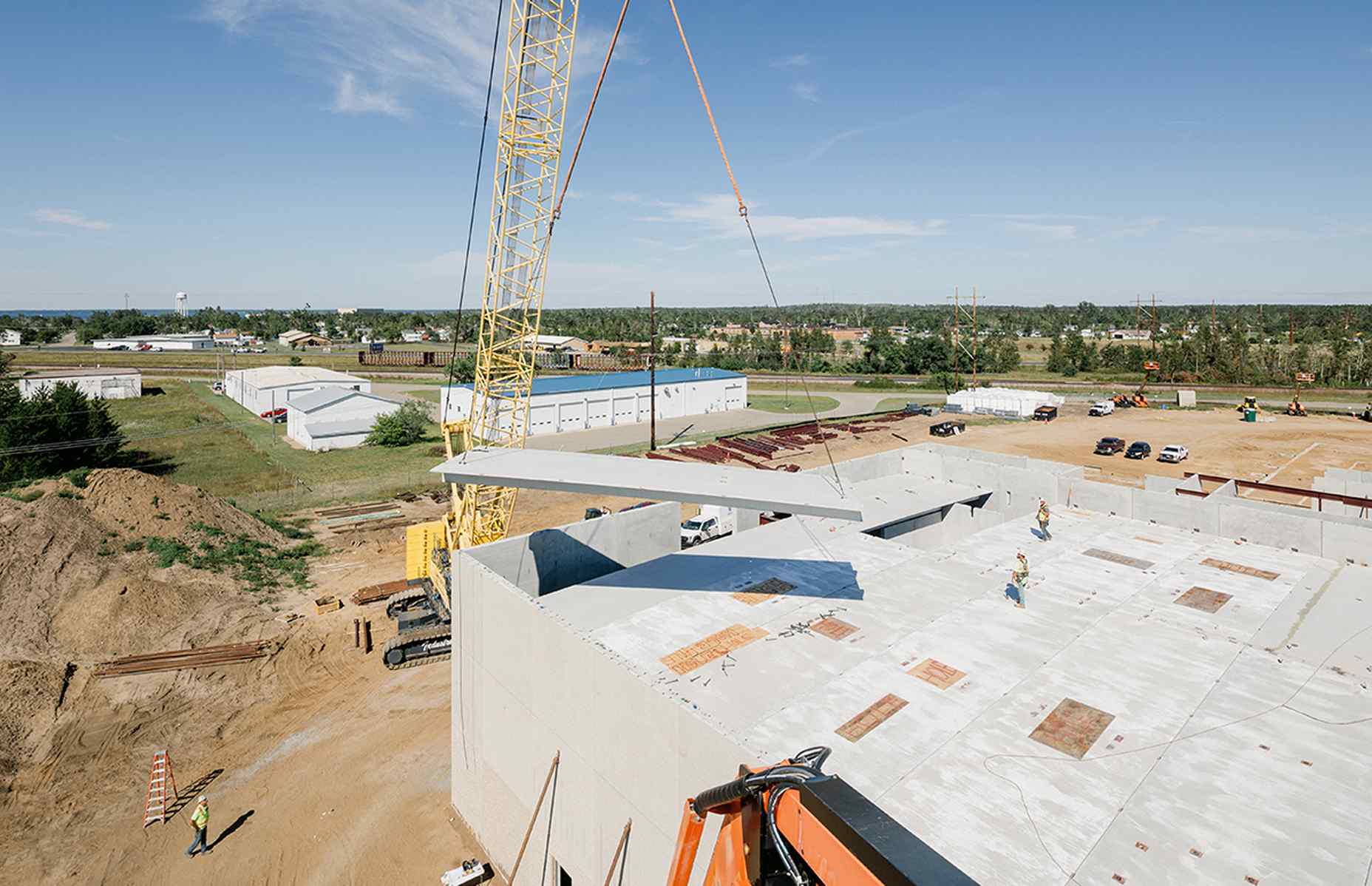beltrami county jail construction double tee install