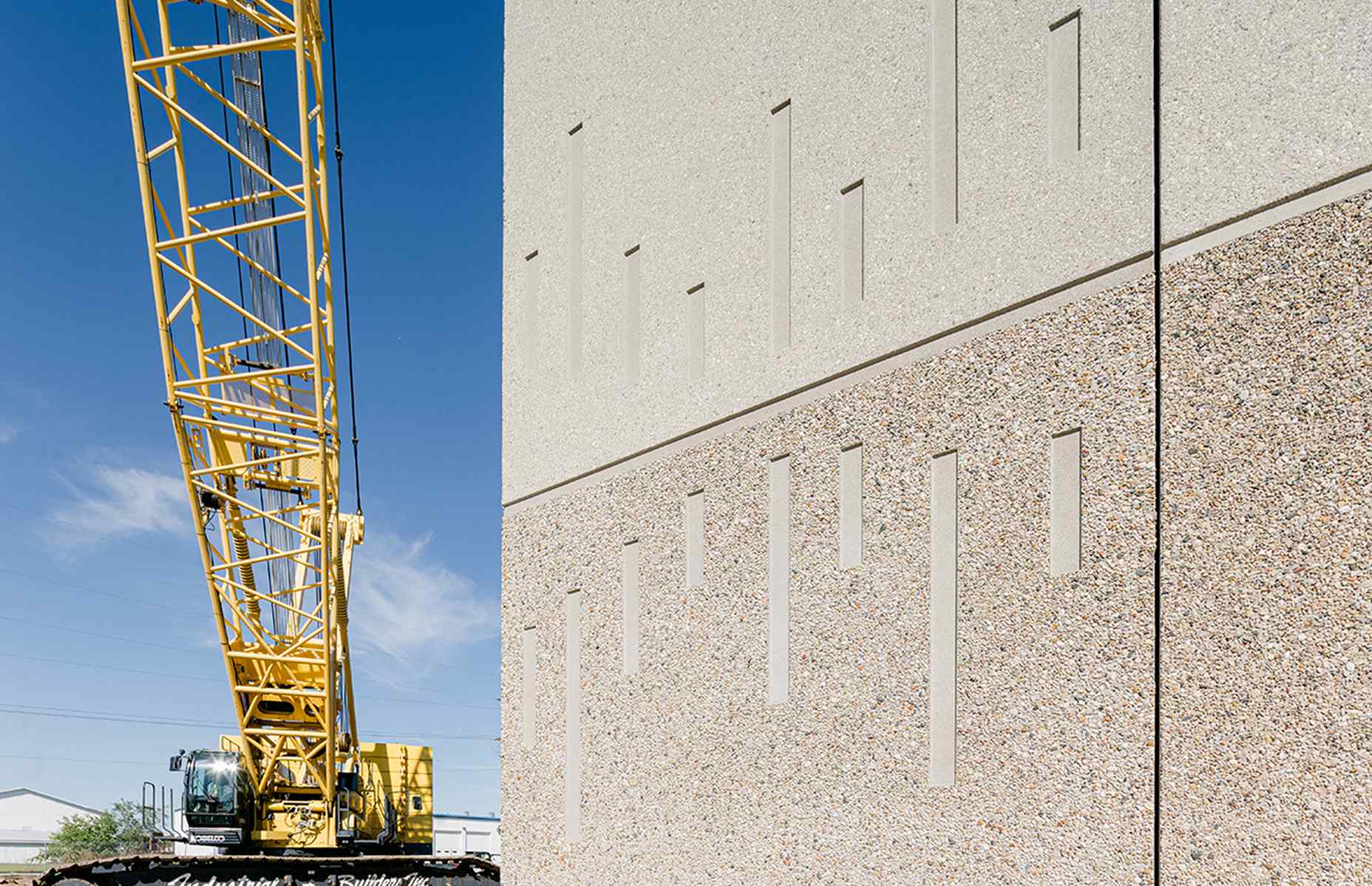 beltrami county jail construction panel close up