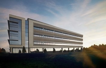 distance view of 169 inverness building facade