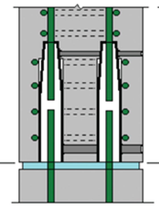 figure 2: emulative base connection example