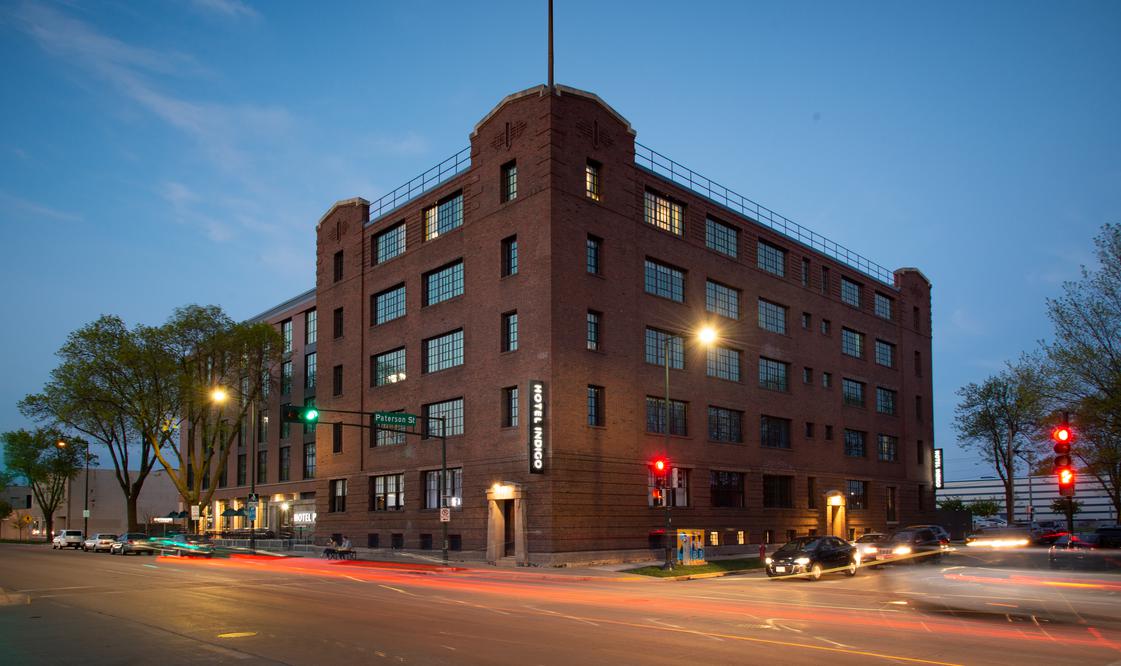 Hotel Indigo at dusk