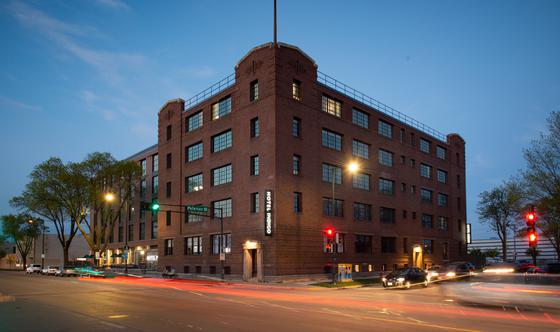 Hotel Indigo at dusk
