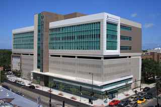 Aerial view of Swedish Covenant Parking Deck
