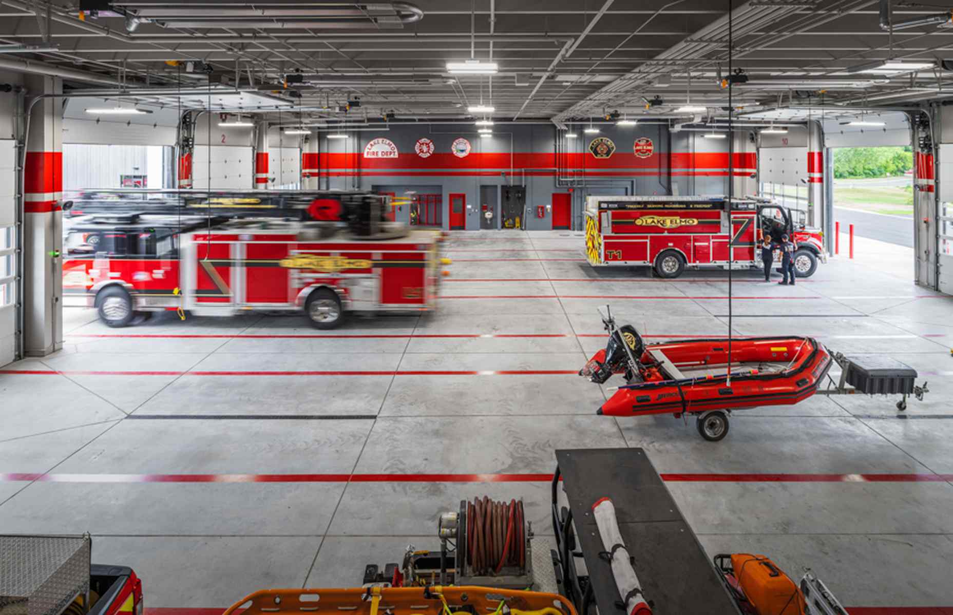 fire station bay in lake elmo city center