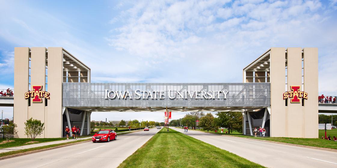 ISU East Gateway Bridge street view