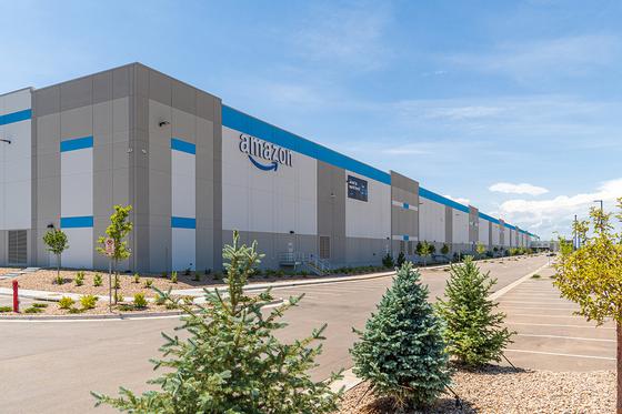 corner view of amazon building