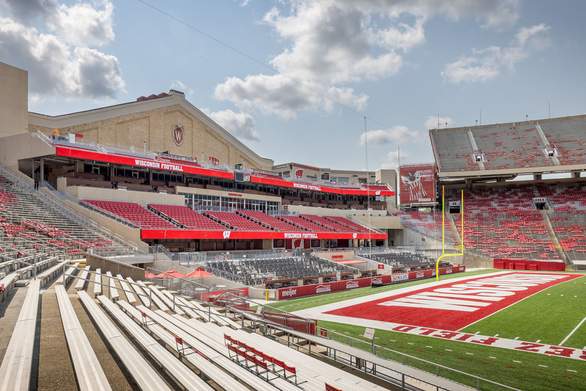 south side stands of camp randall