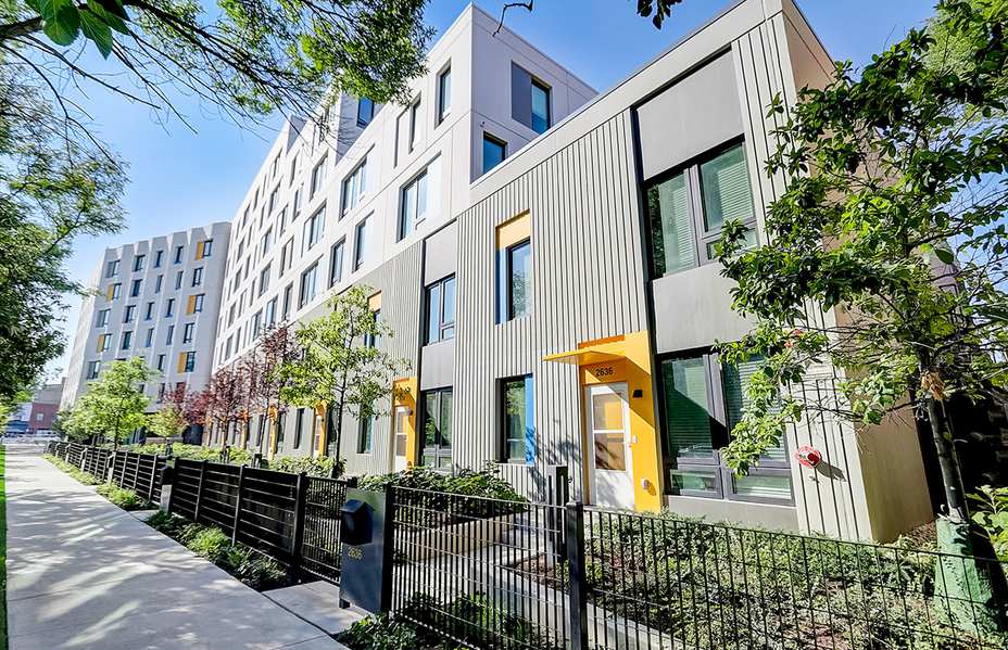 corner view of emmett street apartments