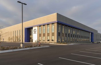 distribution facility during construction