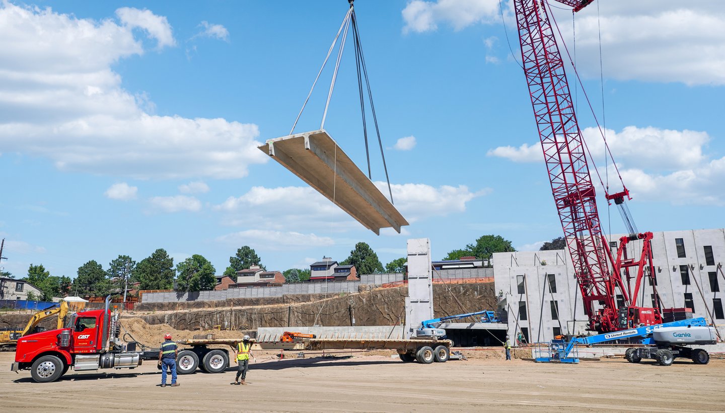 a full yard of prefabricated building materials