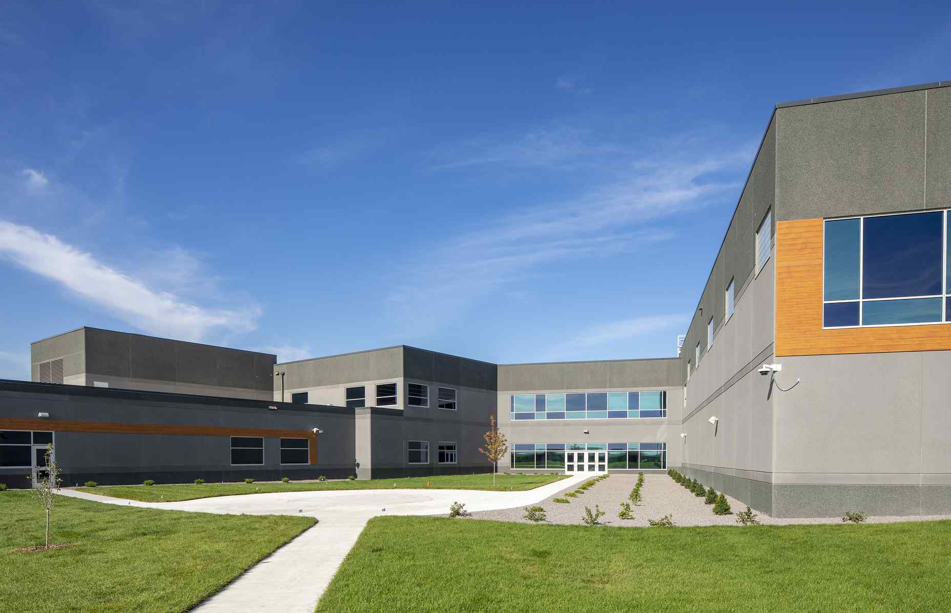 side entrance of maple river k12