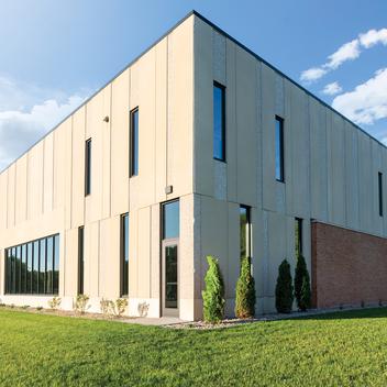 exterior corner of our redeemer gym