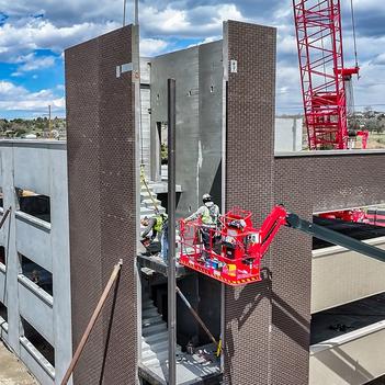construction of pace parking garage