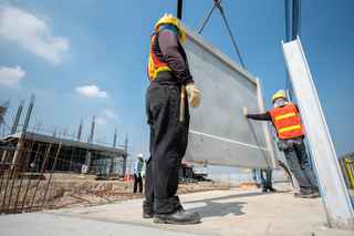 People on a construction site