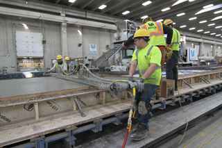 Wells employees working
