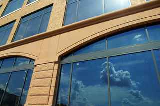 Photo of windows on the side of a building