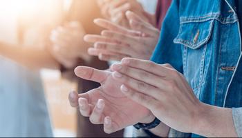 people clapping hands