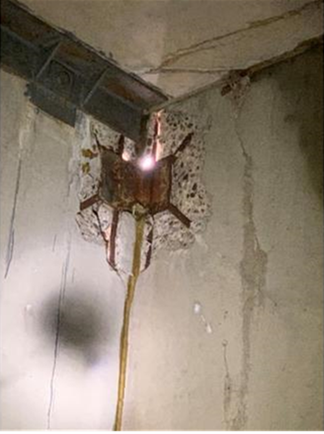 Photo of wall damage