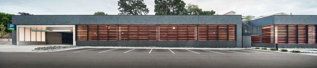 exterior of mill st parking structure