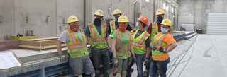 Wells employees working